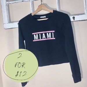 Garage Long Sleeve MIAMI Crop Top